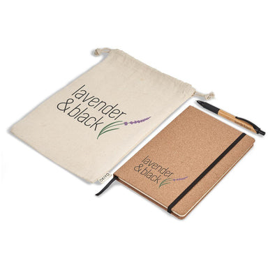 Noto Cork & Bamboo Notebook Pen Set Natural / NT