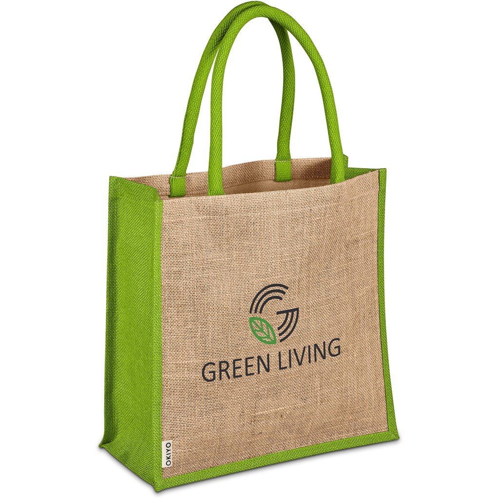 Okinawa Jute Tote Lime / L