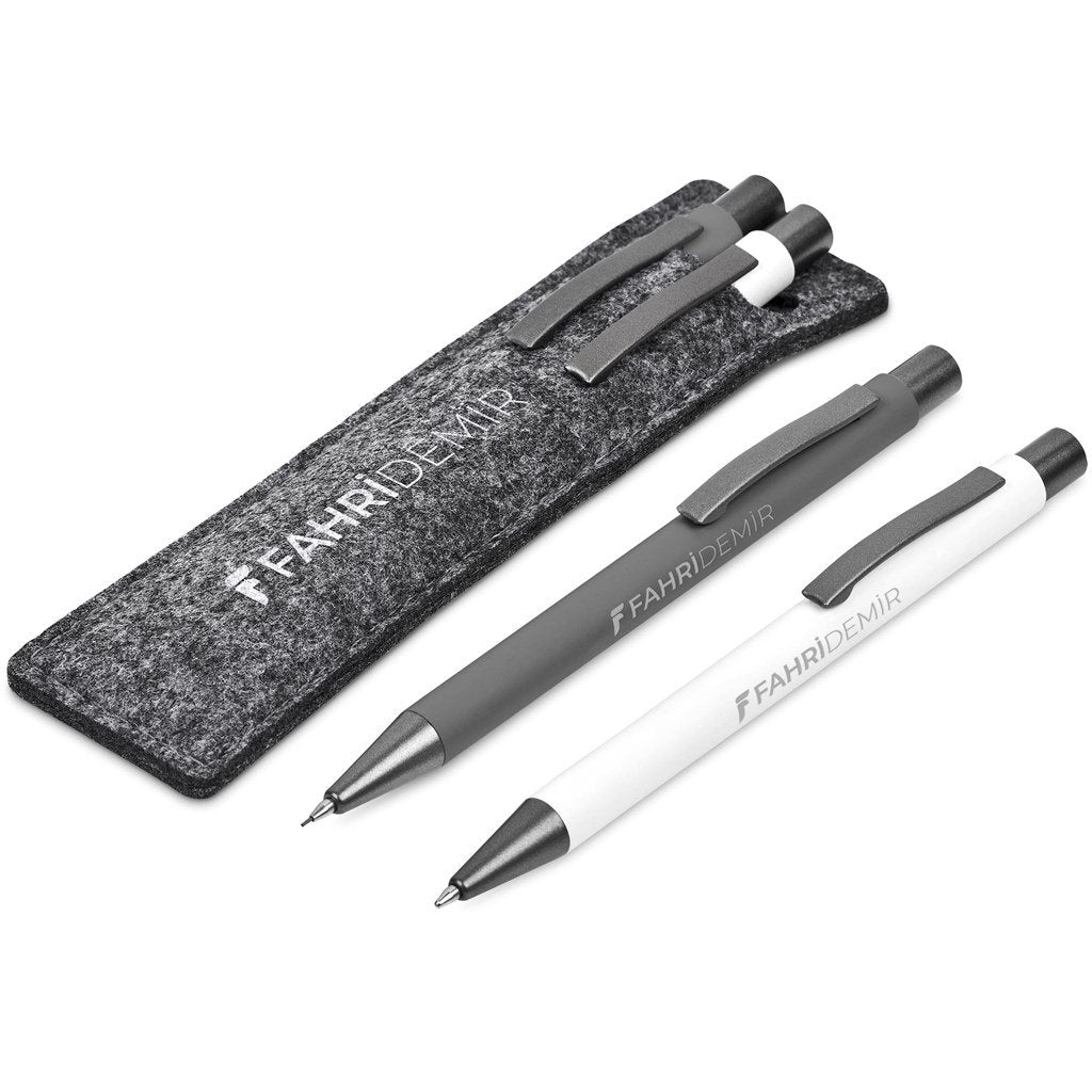 Omaha Ball Pen & Pencil Set SOLID WHITE - and Sets