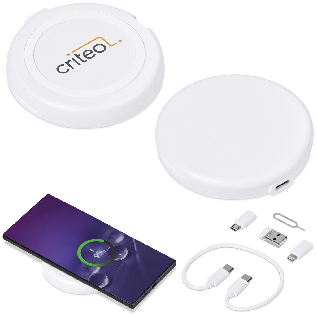 Orbit Wireless Charger & Multi-Function Cable Kit SOLID WHITE - Technology,Wireless Chargers,Technology