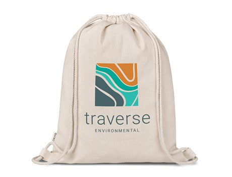 Okiyo Orei Cotton Drawstring Bag-Natural-NT