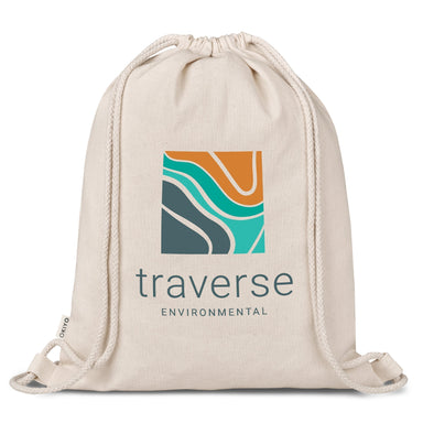 Okiyo Orei Cotton Drawstring Bag-Natural-NT