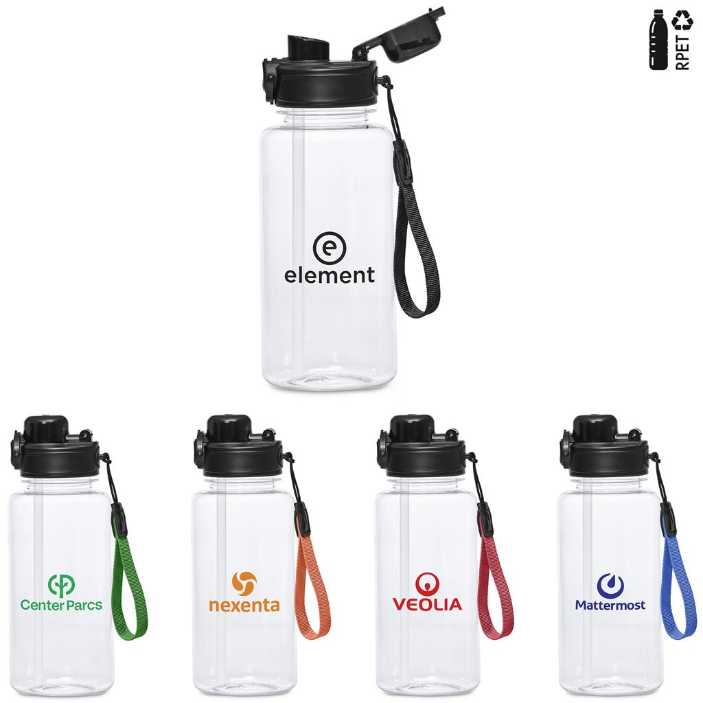Ortega Recycled PET Water Bottle – 1Litre - Bottles,Recycled Products,Recycled Drinkware,Drinkware