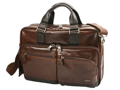 Oslo Leather Laptop Bag Brown-