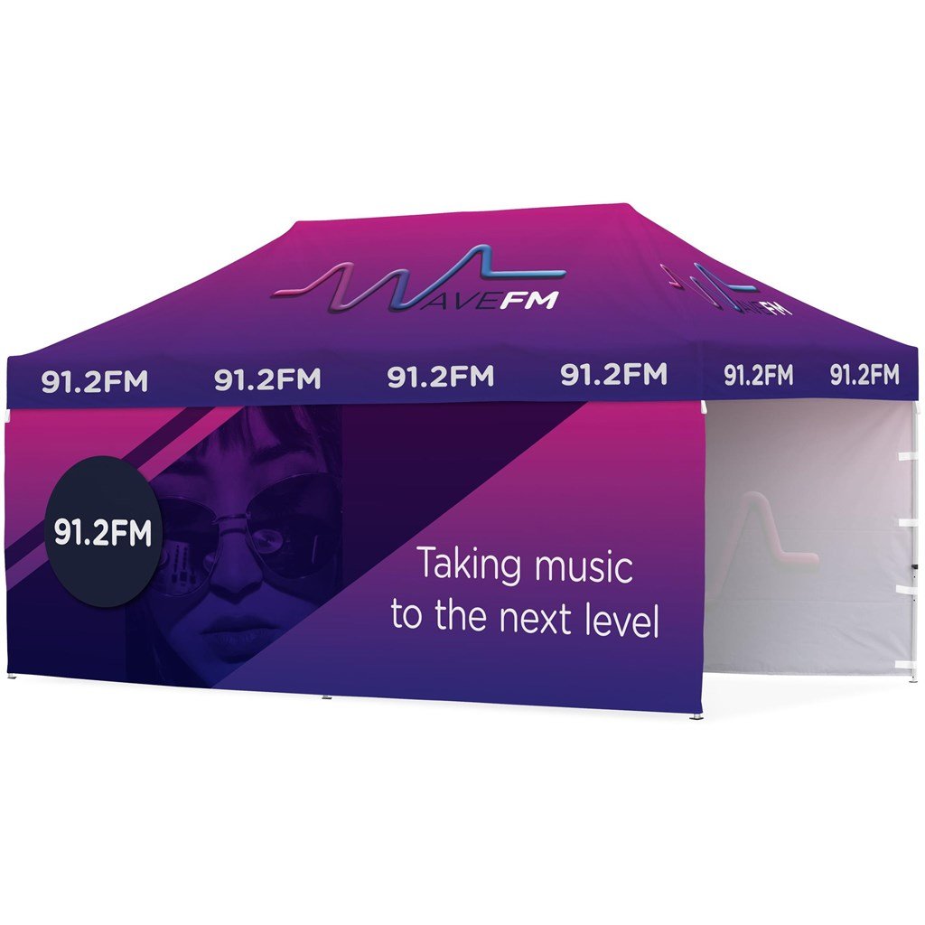 Ovation Sublimated Gazebo 6m X 3m - 2 Long Full-Wall Skins - Canopies & Gazebos