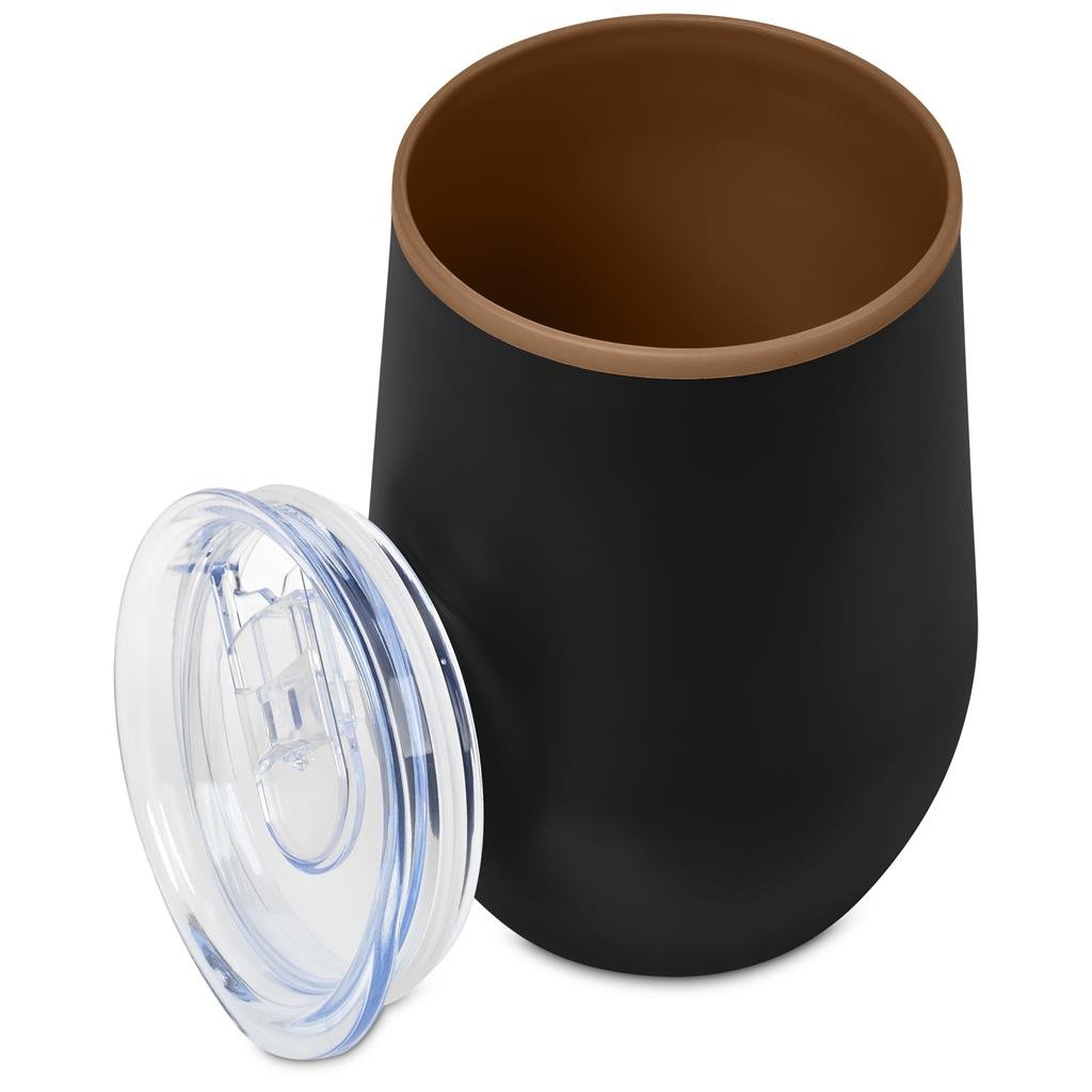 Ovolo Stainless Steel & Plastic Double-Wall Tumbler – 350ml - Travel Mugs and Tumblers,Drinkware