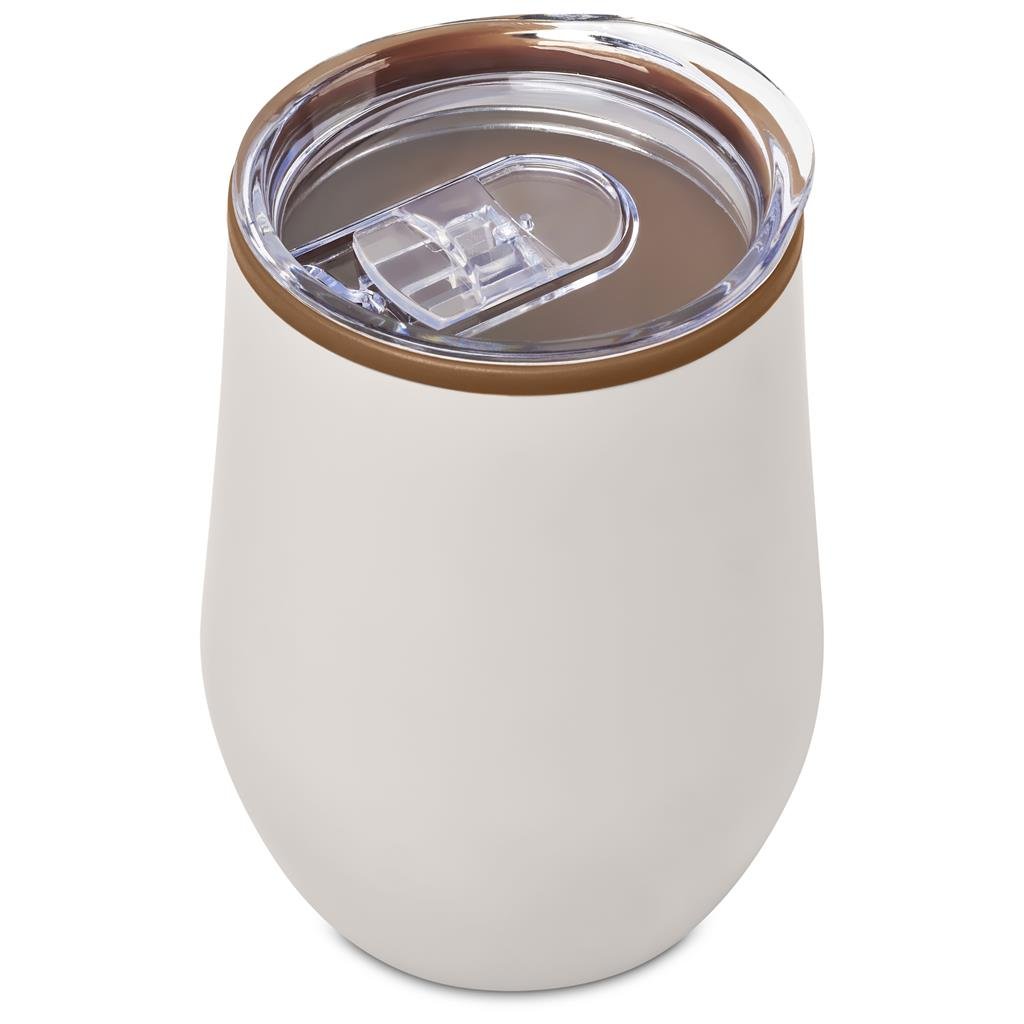 Ovolo Stainless Steel & Plastic Double-Wall Tumbler – 350ml - Travel Mugs and Tumblers,Drinkware