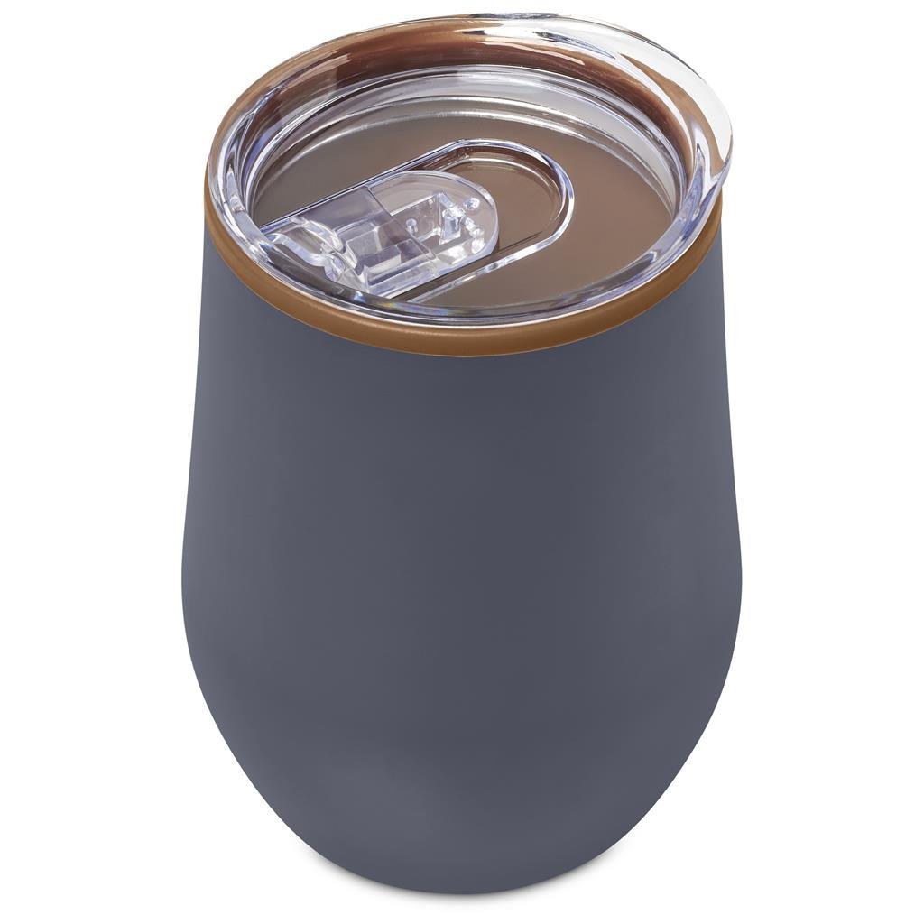 Ovolo Stainless Steel & Plastic Double-Wall Tumbler – 350ml - Travel Mugs and Tumblers,Drinkware