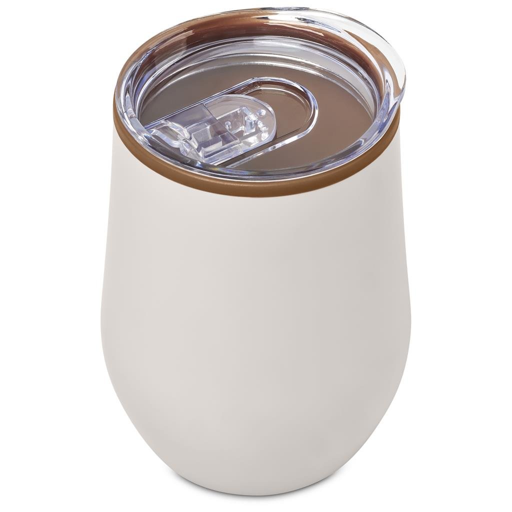 Ovolo Stainless Steel & Plastic Double-Wall Tumbler – 350ml - Travel Mugs and Tumblers,Drinkware
