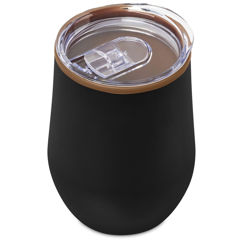 Ovolo Stainless Steel & Plastic Double-Wall Tumbler – 350ml - Travel Mugs and Tumblers,Drinkware