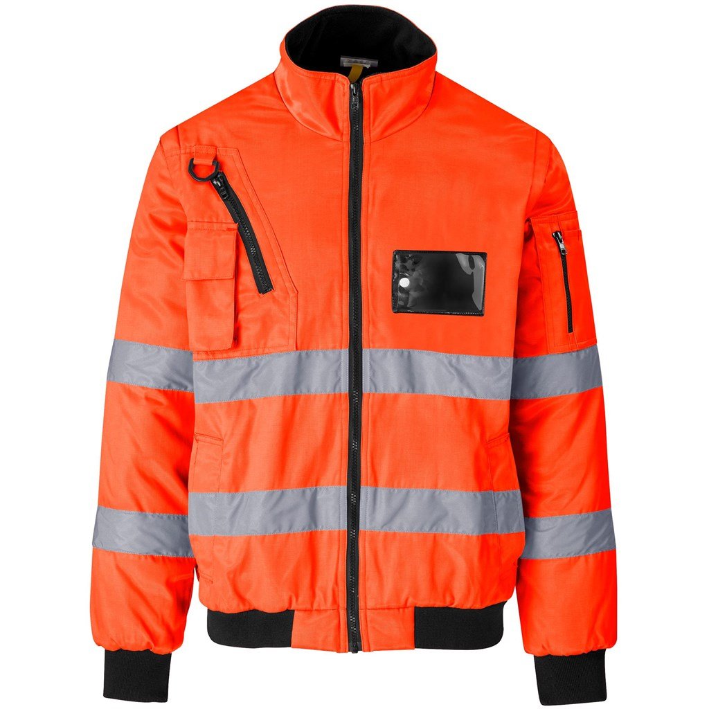 Padded High Visibility Reflective Bunny Jacket S / Orange / O