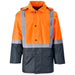 Hazard Padded Two-Tone Hi-Viz Reflective Jacket-2XL-Orange-O