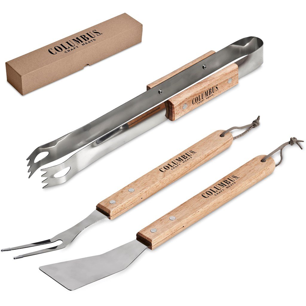 Palma Bamboo 3-Piece Braai Set NATURAL - BBQ,Bamboo Products,Braai Ideas,Coolers and Lunchware,Heritage Day
