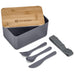 Pasuta Recycled Plastic & Bamboo Lunch Box - Foodware,Eco-Friendly,Bamboo Products,Ideas for Work,Recycled Coolers and Lunchware,Coolers