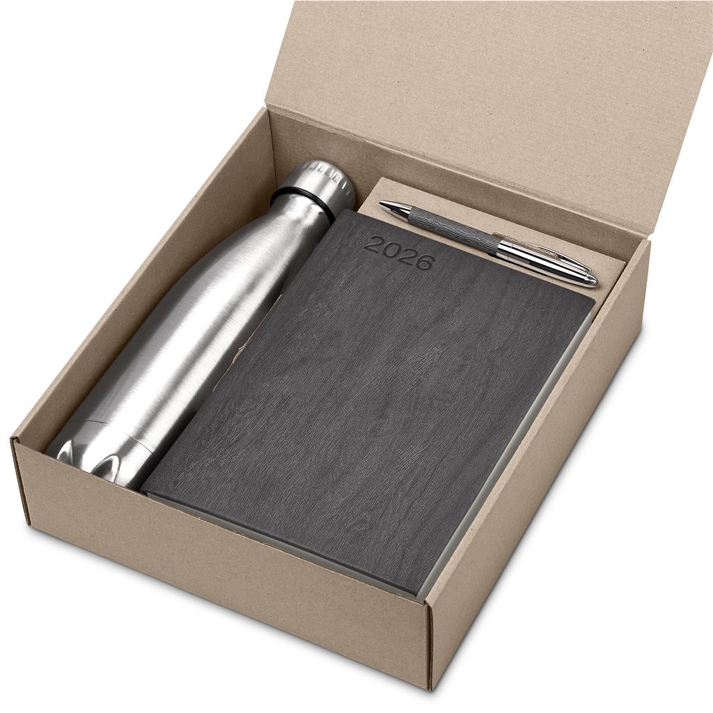 Persism Diary Gift Set GREY - Diaries 2026,Diaries 2026,New Items,Diary Sets 2026