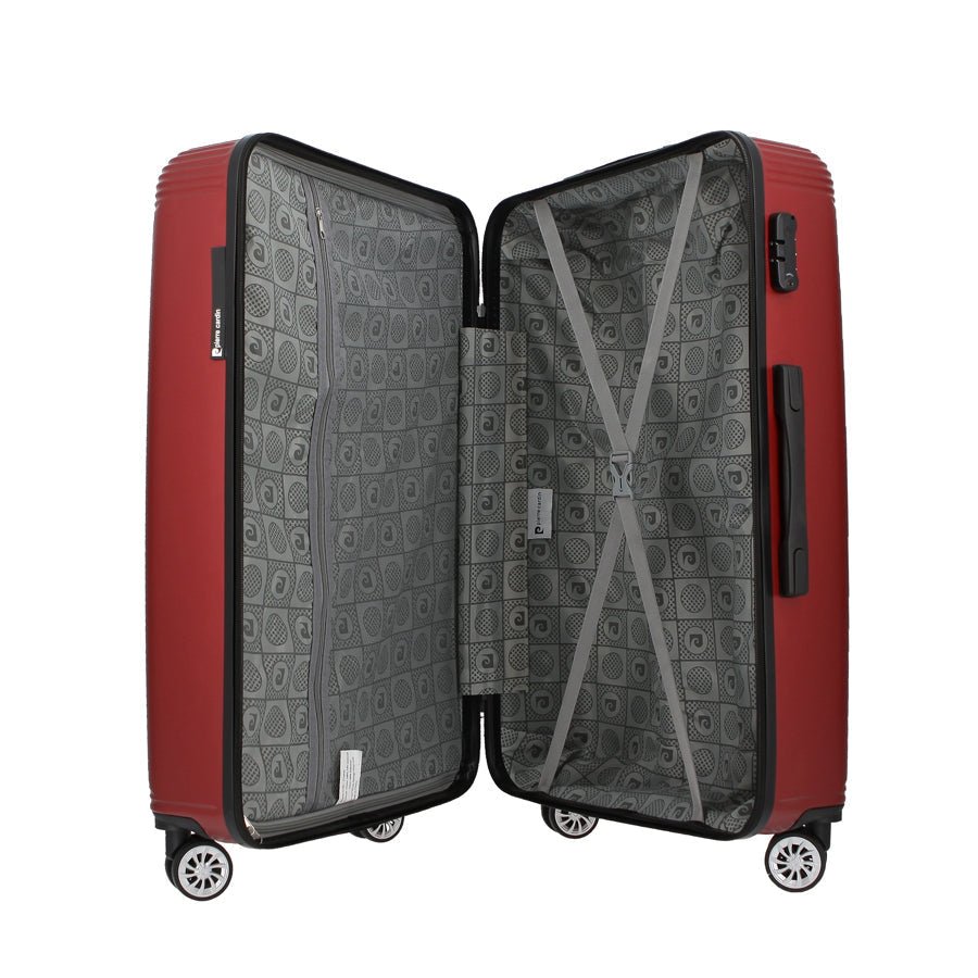 Pierre Cardin Paris Izar Red Trolley Case | Large-Suitcases