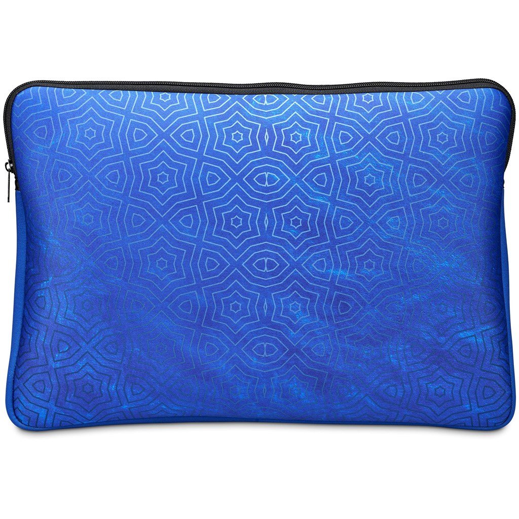 Pre-Printed Sample Custom 15.6 inch Neoprene Drift Laptop Sleeve BLACK - Tech Sleeves