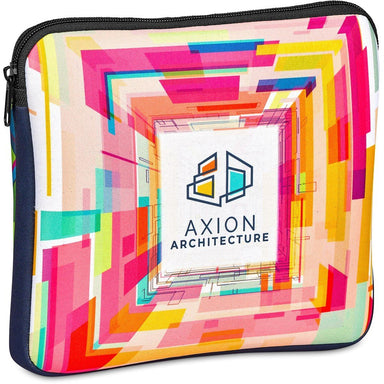 Pre-Printed Sample Custom Domain Neoprene Tablet Sleeve BLACK - Tech Sleeves