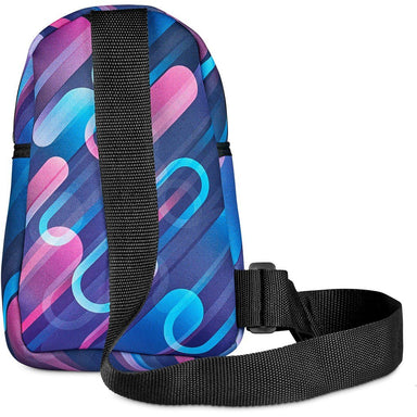 Pre-Printed Sample Custom Golden Mile Neoprene Cross Body Bag BLACK - Crossbody and Waist Bags