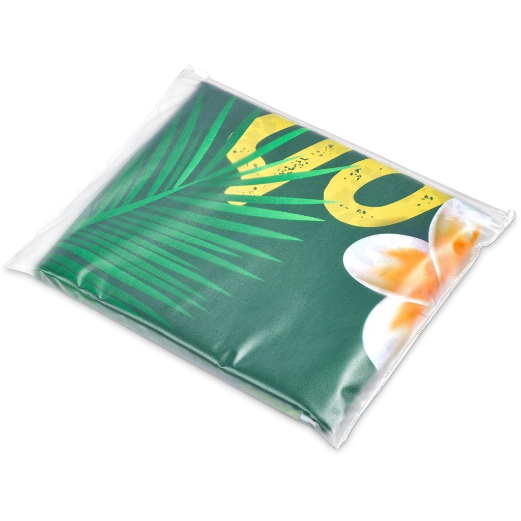 Pre-Printed Sample Custom Hula Beach Towel - Single Sided SOLID WHITE - and Outdoor