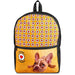 Pre-Printed Sample Custom Huron Backpack BLACK - Drawstring Bags and Backpacks