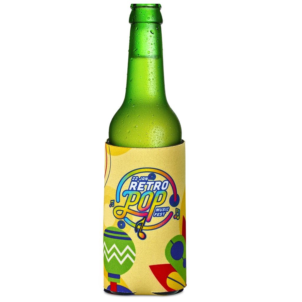 Pre-Printed Sample Custom Icey Neoprene Stubby Cooler SOLID WHITE - Coolers and Lunchware