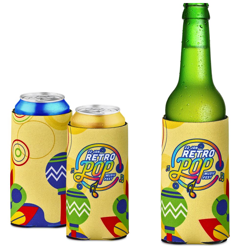 Pre-Printed Sample Custom Icey Neoprene Stubby Cooler SOLID WHITE - Coolers and Lunchware