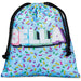 Pre-Printed Sample Custom Indian Midi Polyester Drawstring Pouch BLACK - Bags and Backpacks