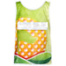 Pre-Printed Sample Custom Jackal Polyester Caddy Bib with PVC Name Sleeve SOLID WHITE - Sports and Fitness