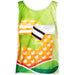 Pre-Printed Sample Custom Jackal Polyester Caddy Bib with PVC Name Sleeve SOLID WHITE - Sports and Fitness