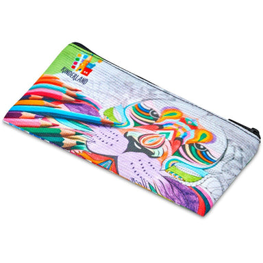 Pre-Printed Sample Custom Junior Recycled PET Stitch-Bond Pencil Case BLACK - Stationery