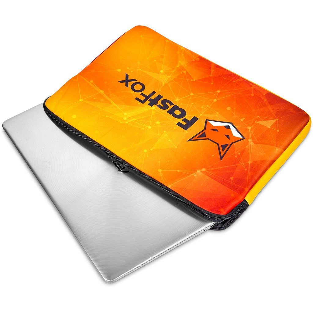 Pre-Printed Sample Custom Knysna Neoprene 13-inch Laptop Sleeve BLACK - Tech Sleeves