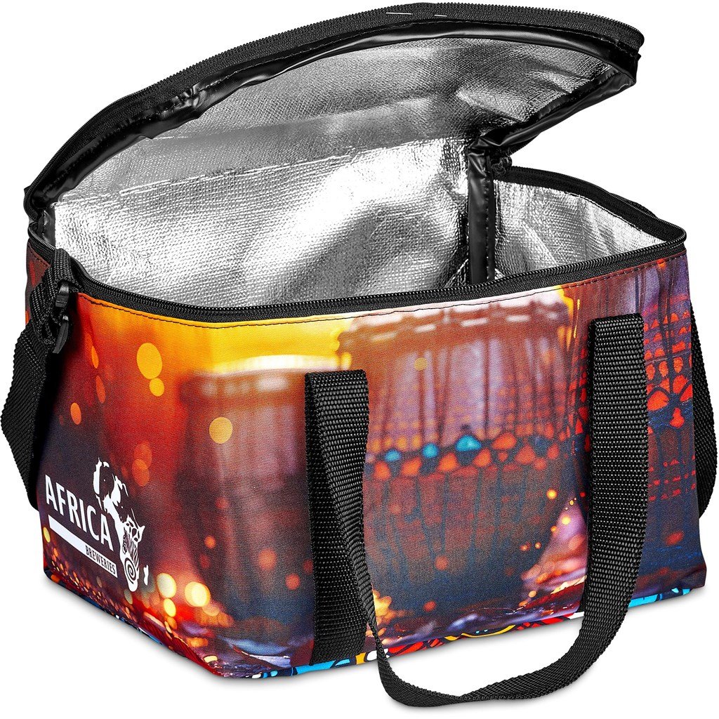 Pre-Printed Sample Custom Kruger Polyester 12-Can Cooler BLACK - Coolers and Lunchware