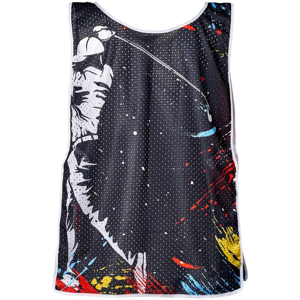 Pre-Printed Sample Custom League Caddy Bib SOLID WHITE - Sports and Fitness