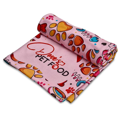 Pre-Printed Sample Custom Nala Polyester Pet Blanket SOLID WHITE - Accessories