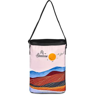Pre-Printed Sample Custom Napa Valley Double Wine Cooler BLACK - Coolers and Lunchware