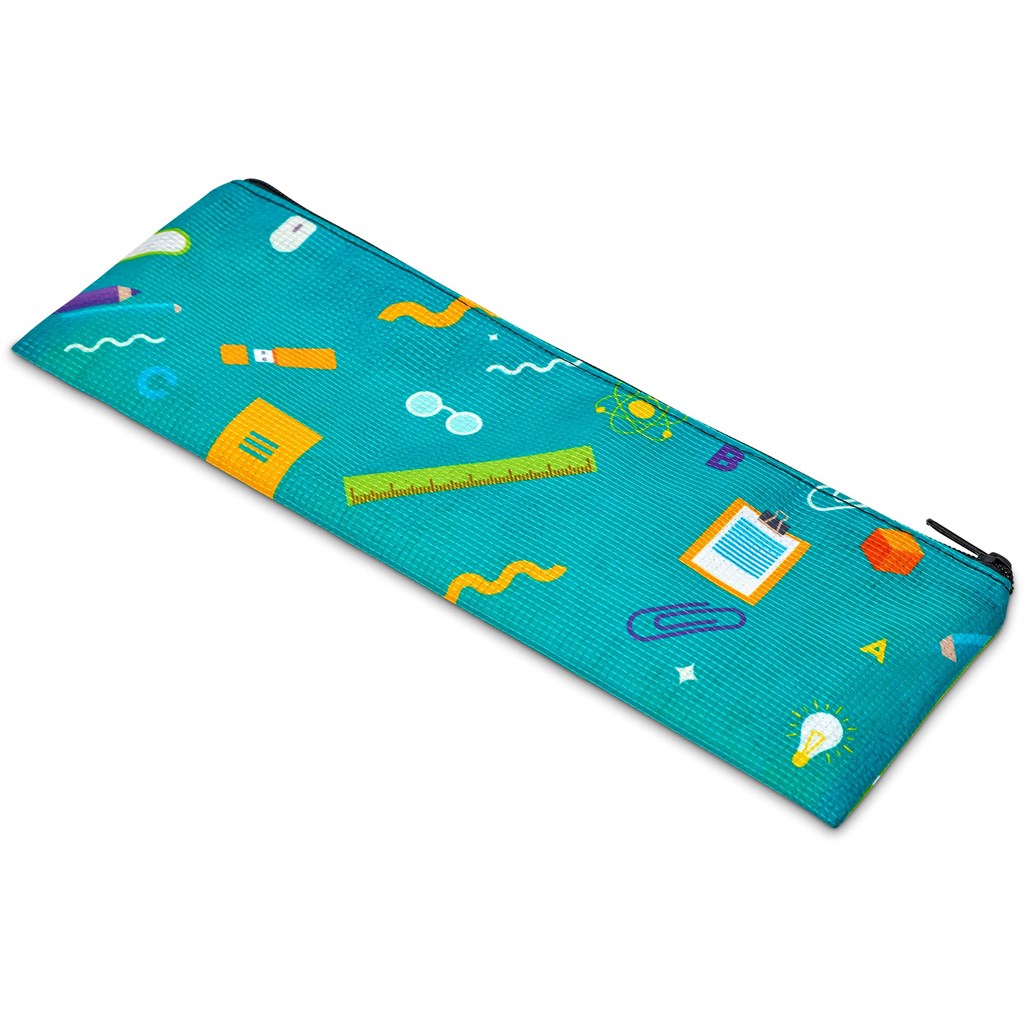 Pre-Printed Sample Custom Parker Recycled PET Stitch-Bond Pencil Case BLACK - Stationery