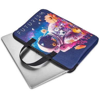 Pre-Printed Sample Custom Plett Neoprene 13-inch Laptop Sleeve with Handles BLACK - Tech Sleeves
