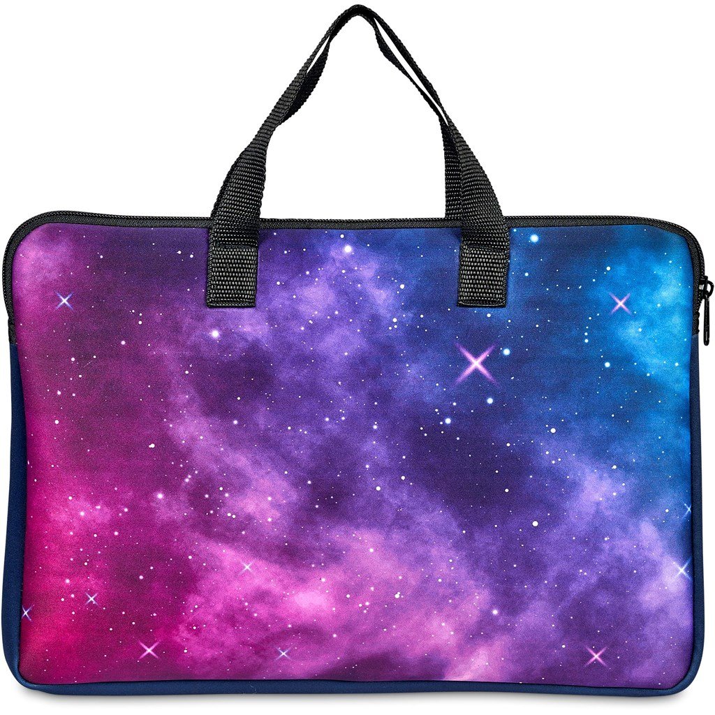 Pre-Printed Sample Custom Plett Neoprene 13-inch Laptop Sleeve with Handles BLACK - Tech Sleeves