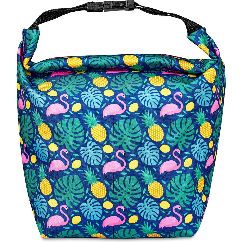 Pre-Printed Sample Custom Protea Polyester Lunch Cooler BLACK - Coolers and Lunchware