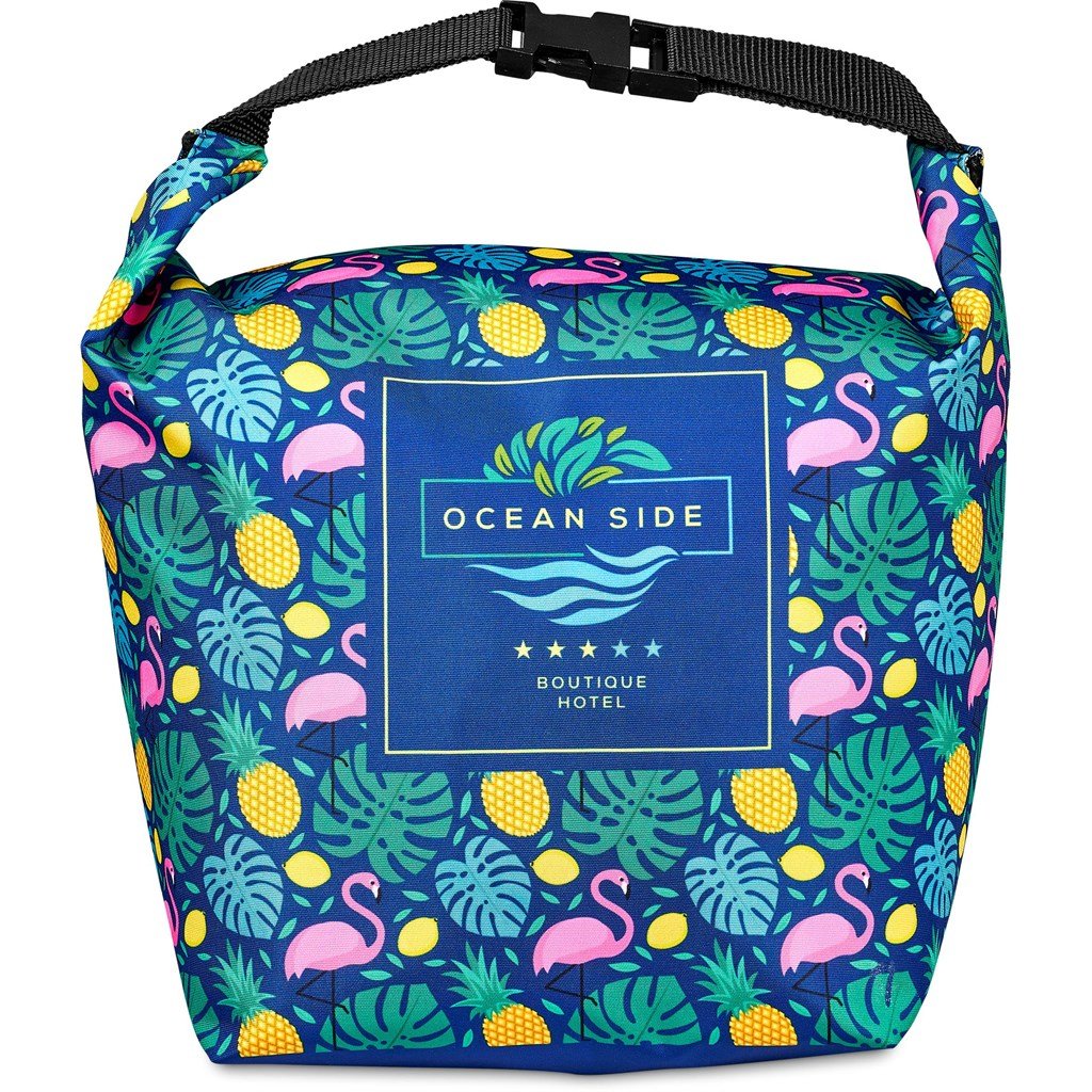 Pre-Printed Sample Custom Protea Polyester Lunch Cooler BLACK - Coolers and Lunchware