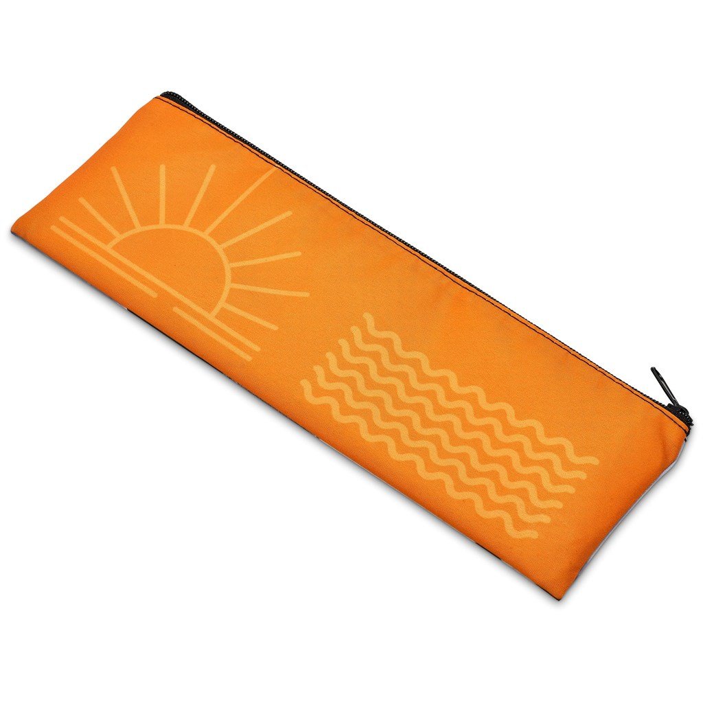 Pre-Printed Sample Custom Quill Pencil Case BLACK - Stationery