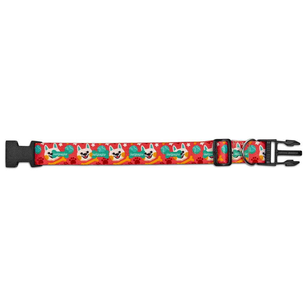 Pre-Printed Sample Custom Rambo Polyester Dog Collar BLACK - Pet Accessories