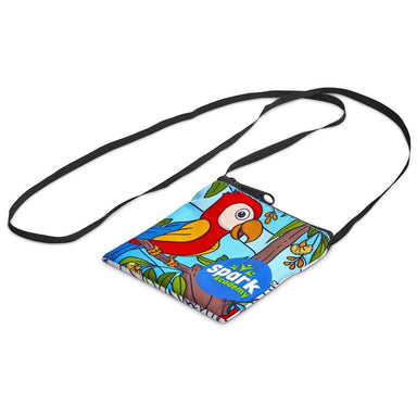 Pre-Printed Sample Custom Sani Tuck Money Neck Pouch BLACK - School Accessories,Custom Stationery