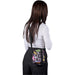 Pre-Printed Sample Custom Satara Neoprene Large Cell Phone Pouch BLACK - Crossbody and Waist Bags