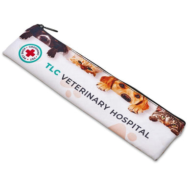 Pre-Printed Sample Custom Scrawl Pencil Case BLACK - Stationery