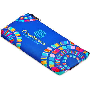 Pre-Printed Sample Custom Scribbler Polyester Large Pencil Case To Fit An A5 Notebook BLACK - Stationery