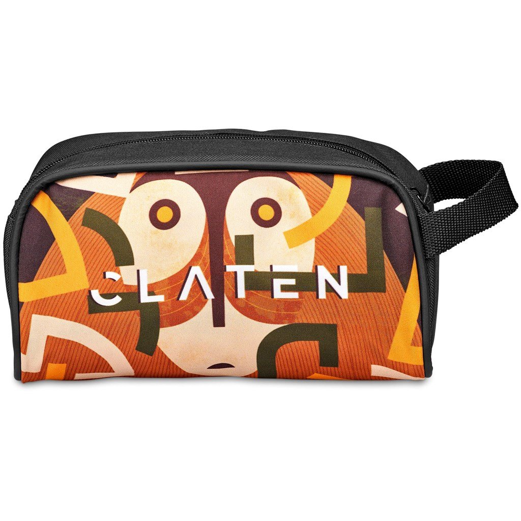 Pre-Printed Sample Custom Somerset Toiletry Bag BLACK - and Cosmetic Bags