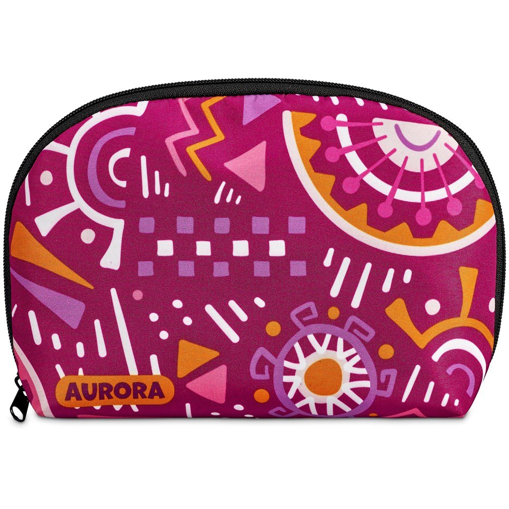 Pre-Printed Sample Custom Victoria Midi Cosmetic Bag BLACK - Toiletry and Bags