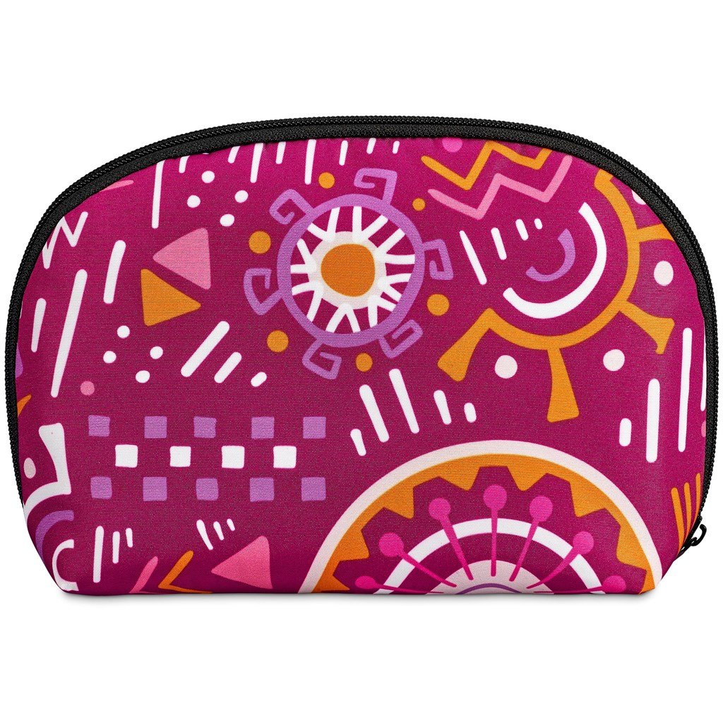 Pre-Printed Sample Custom Victoria Midi Cosmetic Bag BLACK - Toiletry and Bags